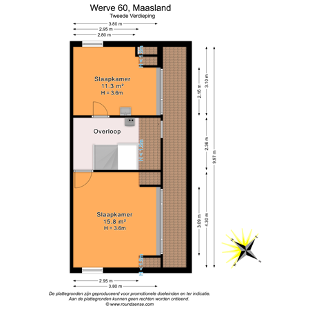 Floorplan - Werve 60, 3155 GM Maasland