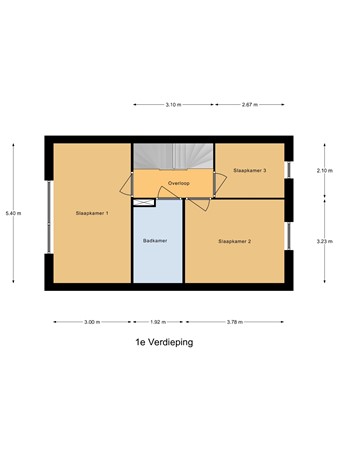 Floorplan - Nilantstraat 47, 7415 TA Deventer