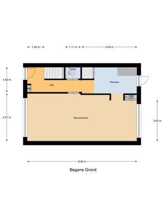 Floorplan - Schoolstraat 31, 7412 VP Deventer