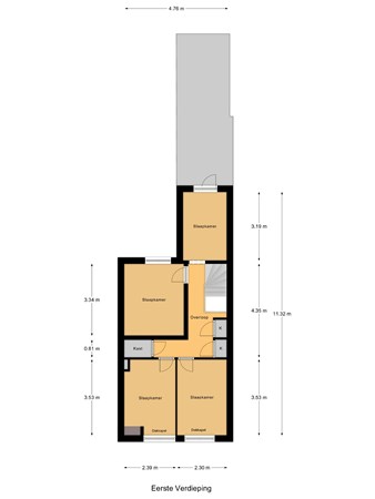 Floorplan - 1e Weerdsweg 94, 7412 WV Deventer