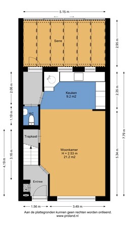 Floorplan - Warenargaarde 724, 7329 GP Apeldoorn