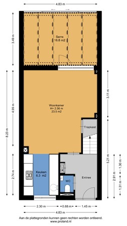 Floorplan - Holtkampstraat 6, 7412 VZ Deventer