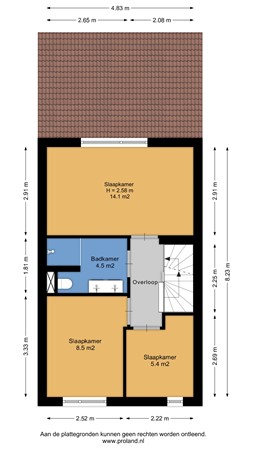 Floorplan - Holtkampstraat 6, 7412 VZ Deventer