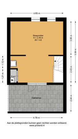 Floorplan - Holtkampstraat 6, 7412 VZ Deventer