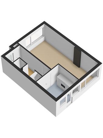 Floorplan - Donizettistraat 15, 7604 JN Almelo