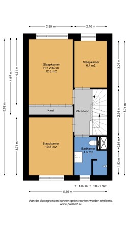 Floorplan - Douwelerwetering 1D, 7417 TR Deventer