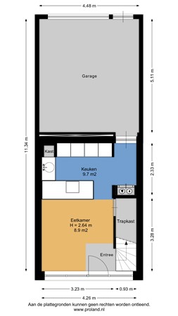 Floorplan - Kommedwarssteeg 85, 7005 AC Doetinchem