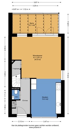 Floorplan - Van Durenstraat 2, 7415 BG Deventer