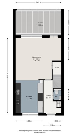 Floorplan - Van Durenstraat 3, 7415 BE Deventer