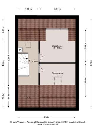 Polberg 32, 7772 EV Hardenberg - Tweede verdieping - 2D.jpg