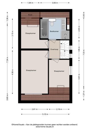 Het Roefje 15, 7908 KG Hoogeveen - Eerste verdieping - 2D.jpg