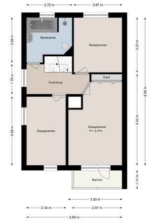 Roeterskamp 11, 7772 MC Hardenberg - Eerste verdieping - 2D.jpg