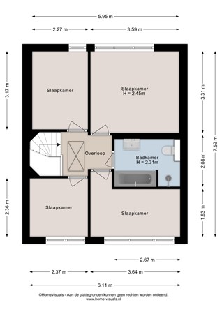 Nachtegaalstraat 22, 7771 CB Hardenberg - Eerste verdieping - 2D.jpg