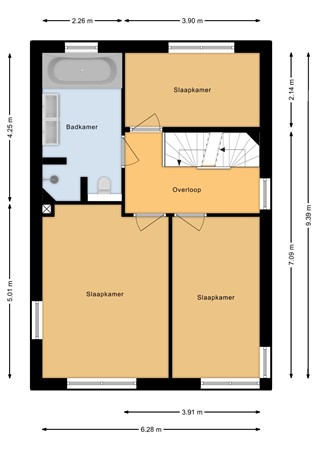 Molckenbourstraat 1, 7773 CM Hardenberg - Eerste verdieping - 2D.jpg