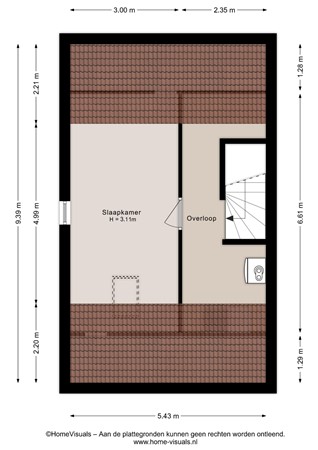 Markerichter 63, 7773 GB Hardenberg - Tweede verdieping - 2D.jpg