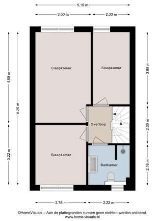 Boterbloem 12, 7772 NL Hardenberg - Eerste verdieping - 2D.jpg