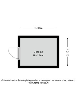 Burgemeester Oprellaan 1h, 7691 BE Bergentheim - Berging - 2D.jpg