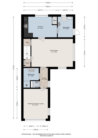Kanaalweg-West 77, 7691 BW Bergentheim - Begane grond - 2D.jpg