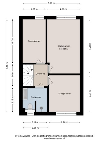 Boterbloem 132, 7772 NS Hardenberg - Eerste verdieping - 2D.jpg