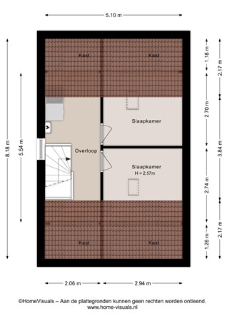 Boterbloem 132, 7772 NS Hardenberg - Tweede verdieping - 2D.jpg