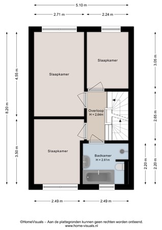 Kruserbrink 74, 7772 XN Hardenberg - Eerste verdieping - 2D.jpg