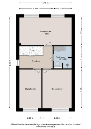 Ganzebloem 9, 7772 LM Hardenberg - Eerste verdieping - 2D.jpg