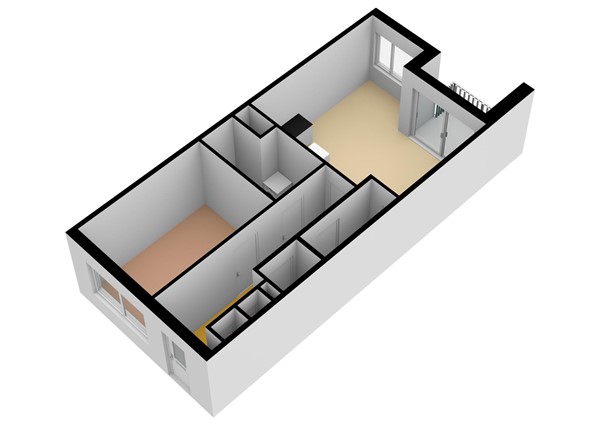 Floorplan - De Nieuwe Defensie | Appartement Bouwnummer 326, 3527 KW Utrecht