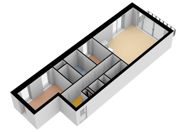 Floorplan - De Nieuwe Defensie | Appartement L Bouwnummer 307, 3527 KW Utrecht