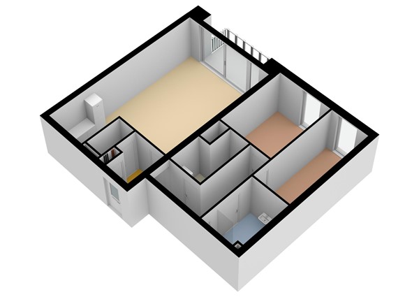 Floorplan - De Nieuwe Defensie | Appartement L Bouwnummer 312, 3527 KW Utrecht
