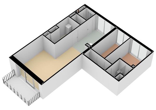 Floorplan - De Nieuwe Defensie | Appartement L Bouwnummer 391, 3527 KW Utrecht