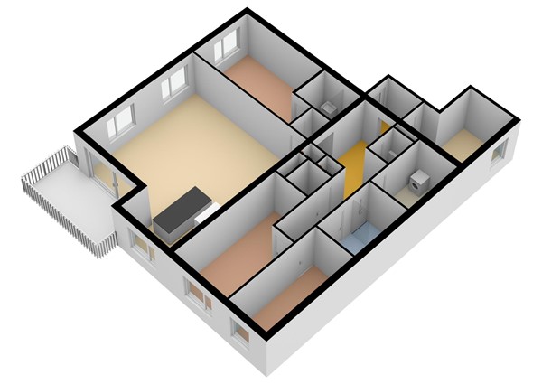 Floorplan - De Nieuwe Defensie | Appartement XXL Bouwnummer 342, 3527 KW Utrecht