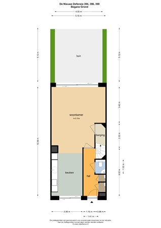 Floorplan - De Nieuwe Defensie | Eengezinswoning L Bouwnummer 396, 3527 KW Utrecht