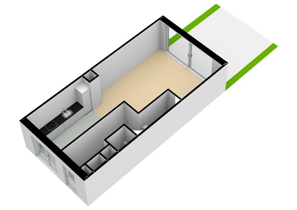 Floorplan - De Nieuwe Defensie | Eengezinswoning L Bouwnummer 396, 3527 KW Utrecht
