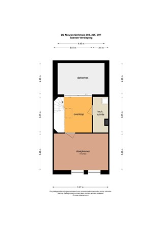 Floorplan - De Nieuwe Defensie | Eengezinswoning L Bouwnummer 397, 3527 KW Utrecht