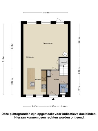 Floorplan - Gravekamp 14, 6851 NL Huissen