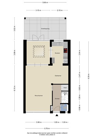 Floorplan - Eigen Heim 8, 6931 TT Westervoort