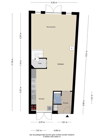 Floorplan - Slottuin 168, 6642 DH Beuningen