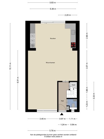 Floorplan - Thomas van Heereveldstraat 2A, 6551 AP Weurt