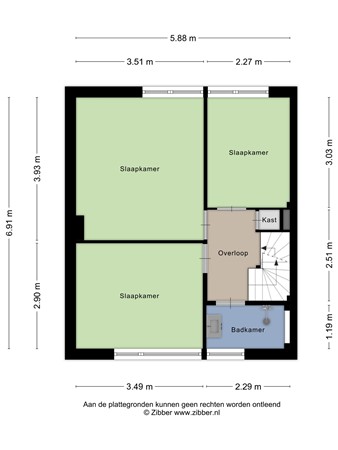 Floorplan - Thomas van Heereveldstraat 2A, 6551 AP Weurt