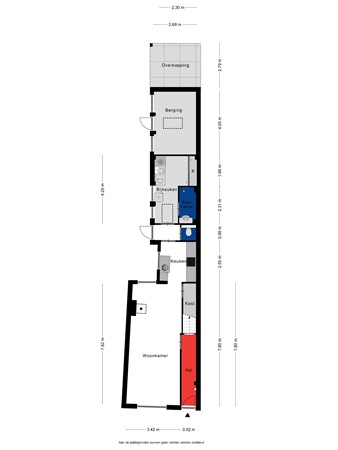 Floorplan - Molenstraat 14, 4844 AN Terheijden