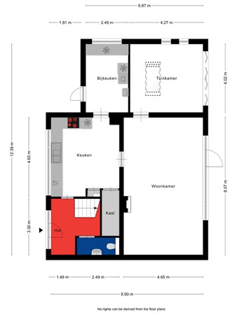 Floorplan - Zeggelaan 12, 4844 SH Terheijden