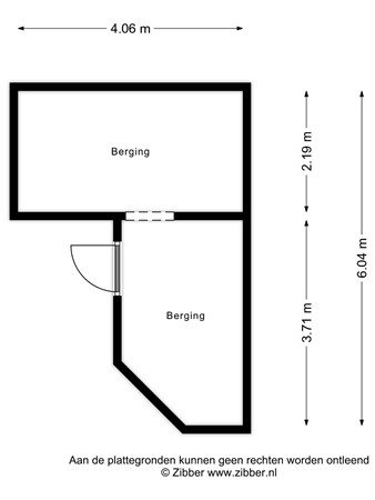 Floorplan - Polderstraat 62, 4844 BK Terheijden