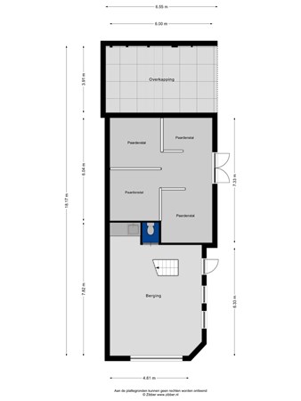 Floorplan - Vogelstraat 29, 4845 PA Wagenberg