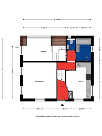 Floorplan - Bloemendaalse Zeedijk 57, 4926 PE Lage Zwaluwe