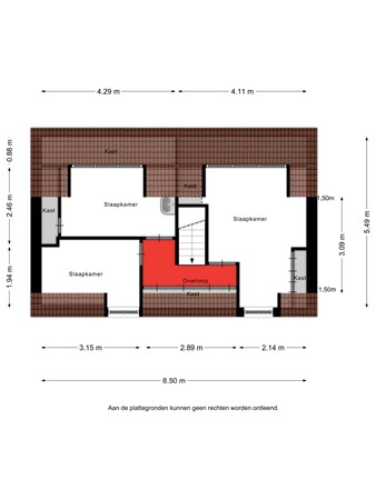 Floorplan - Bloemendaalse Zeedijk 57, 4926 PE Lage Zwaluwe