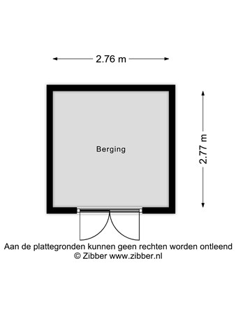 Floorplan - Bloemendaalse Zeedijk 57, 4926 PE Lage Zwaluwe