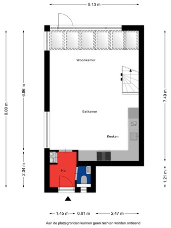 Floorplan - Drentelaan 10, 4926 GJ Lage Zwaluwe