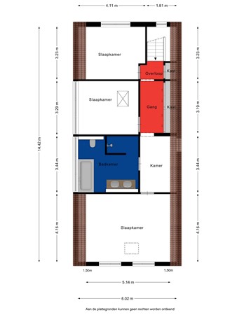 Floorplan - Irenestraat 26, 4782 AJ Moerdijk