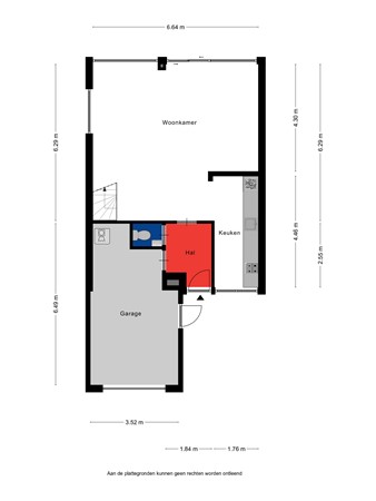 Floorplan - Ganzenweel 14, 4844 TJ Terheijden