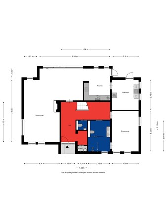 Floorplan - Buntlaar 34, 4844 TP Terheijden